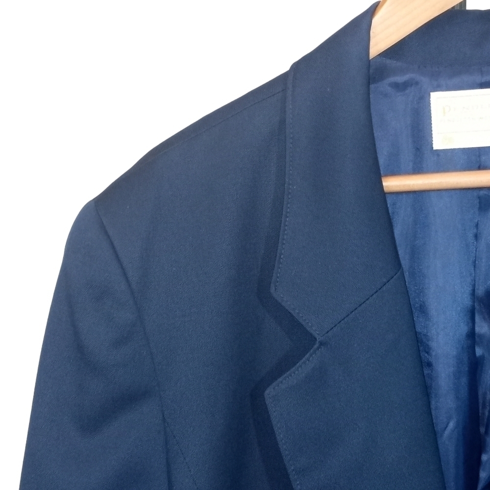 Pendleton 100% Virgin Wool Single Button Navy Blu… - image 3